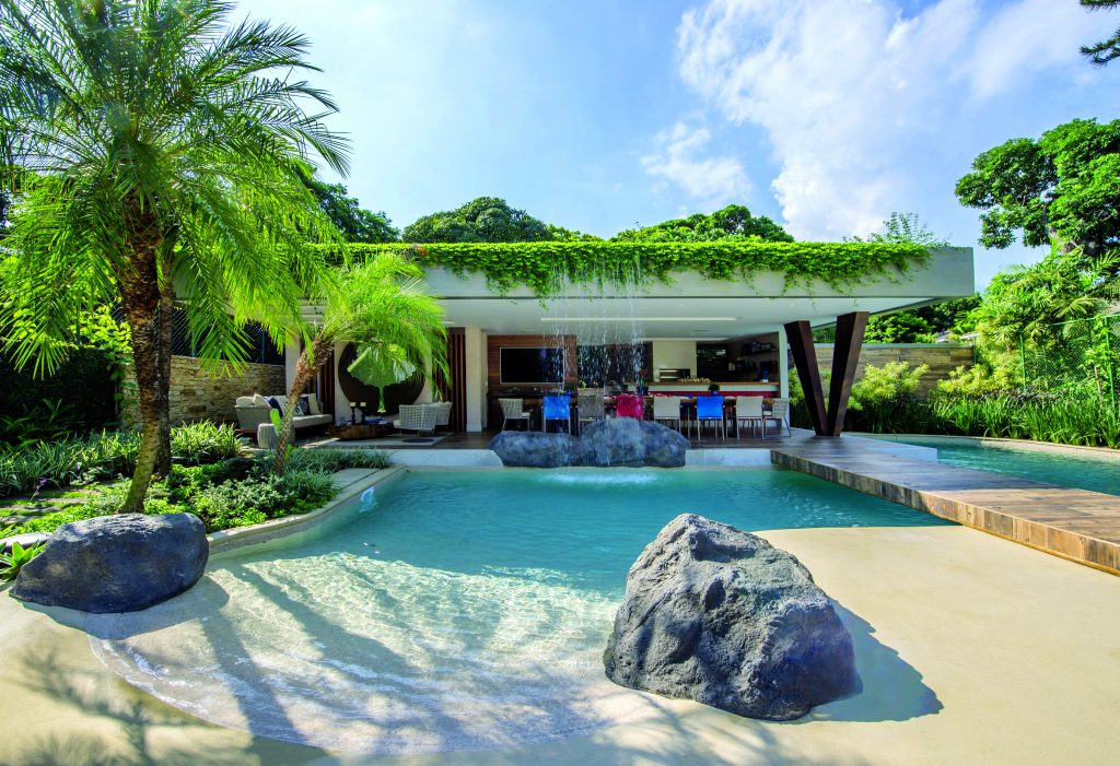 Piscina de agua salada