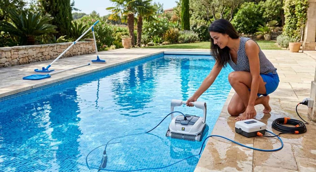 Cómo usar correctamente un robot limpiafondos y cuándo es necesario limpiar la piscina manualmente