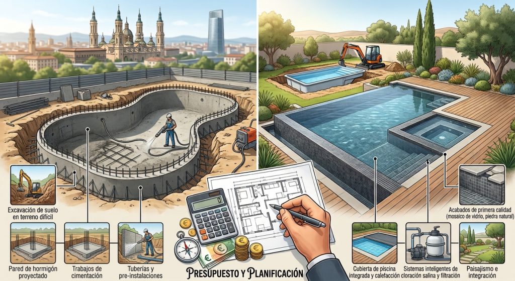 construir una piscina en Zaragoza