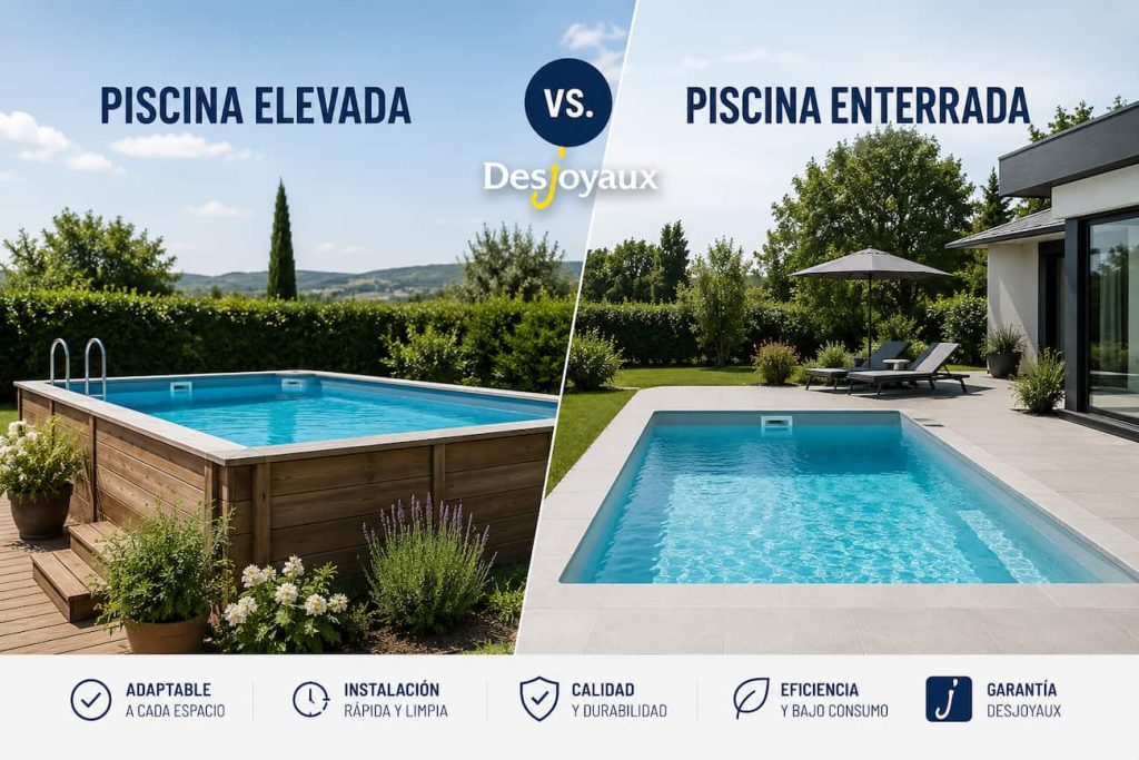 Piscina elevada vs. enterrada Desjoyaux