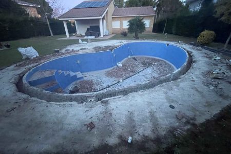 Antes - Reforma de piscinas