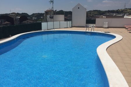 piscina de obra en atico